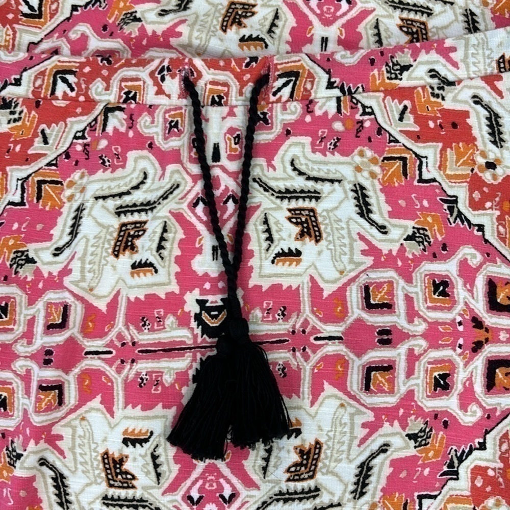 J.Jill Watermelon pink and orange patterned Maxi skirt Size XS - Picture 5 of 6
